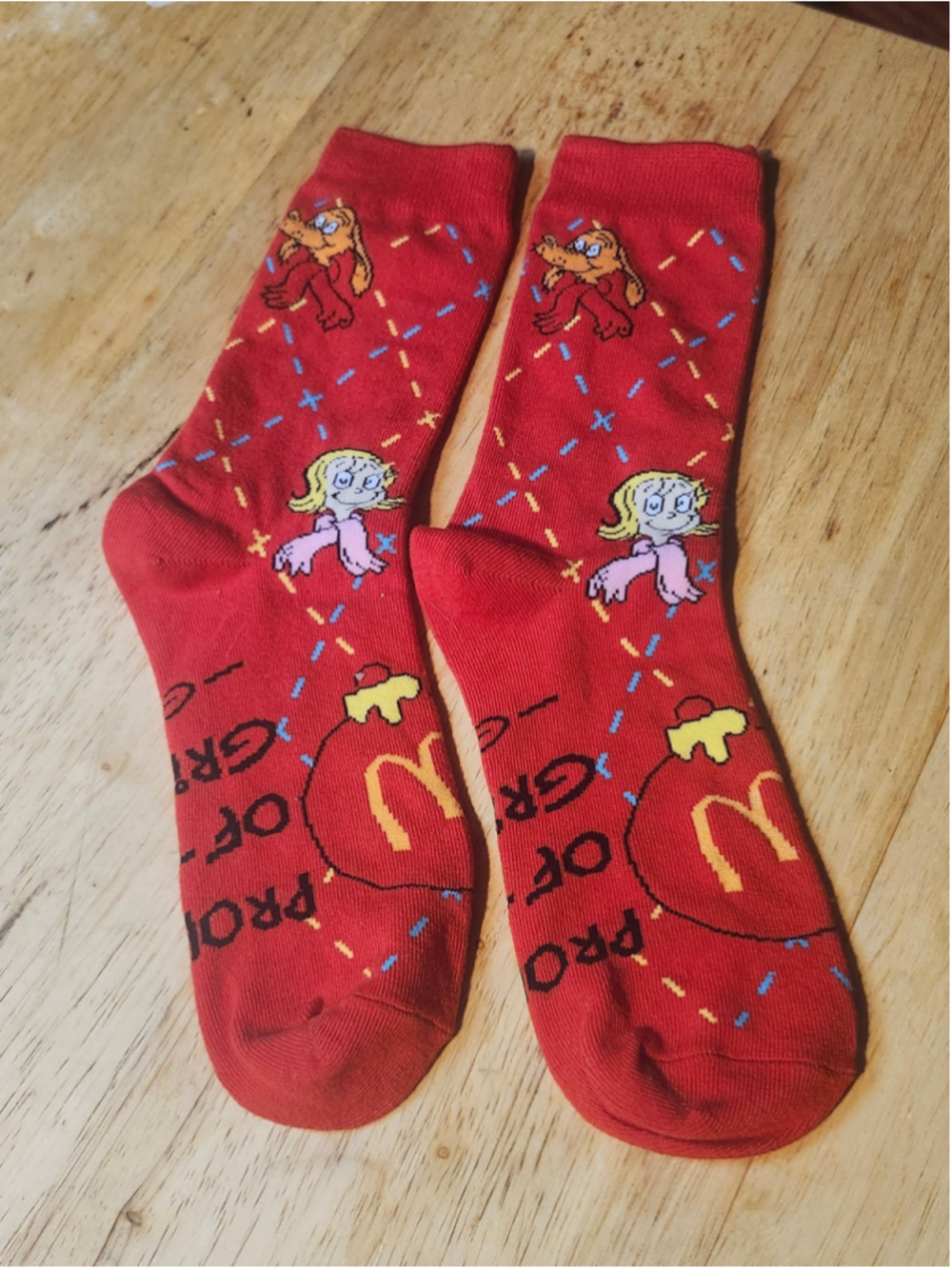 Women's McDonald's Grinch Socks One Size Red 2025 Adult Happy Meal